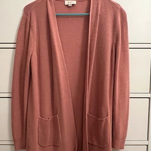 Cozy dusty rose cardigan